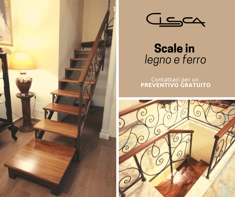 scale in legno e ferro